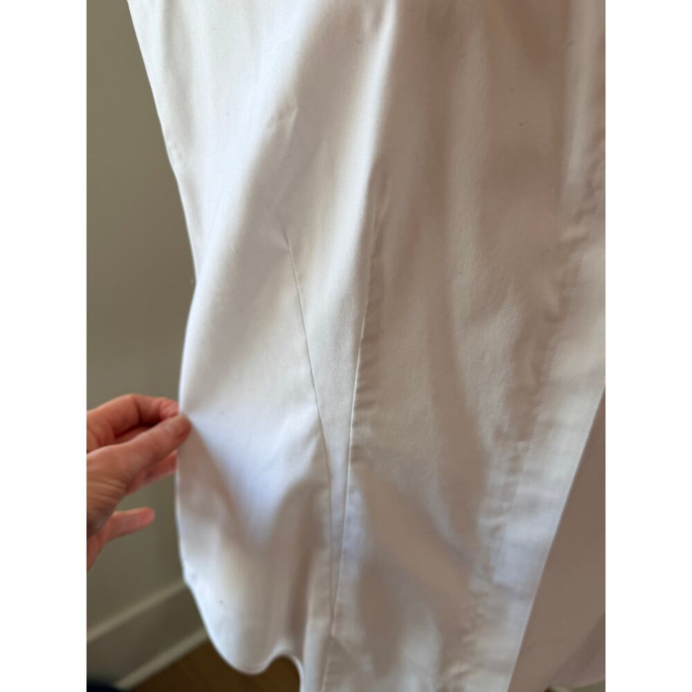 Brooks Brothers Fitted Iron-Free Supima Sleeveless Ruffle Blouse Size 6 - Picture 3 of 7